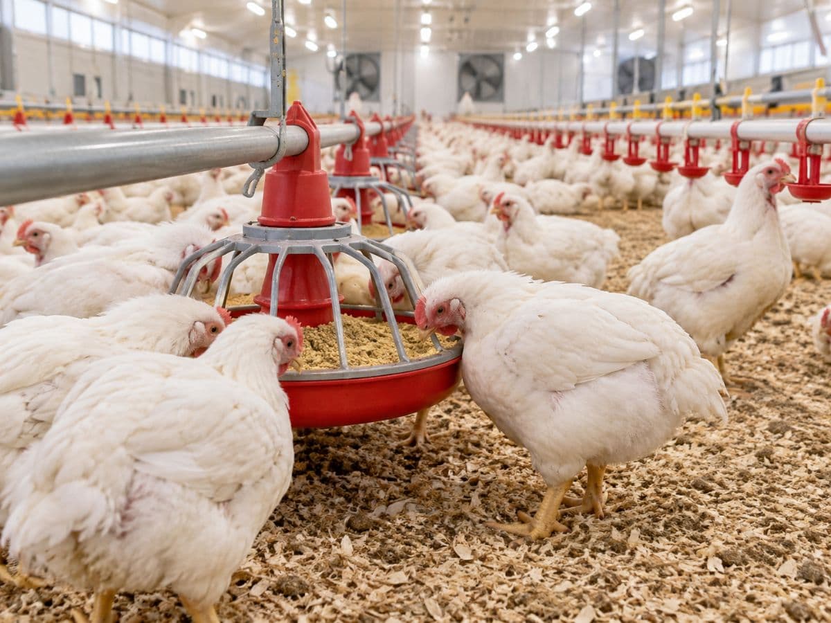A importância da alimentação na criação de aves de corte